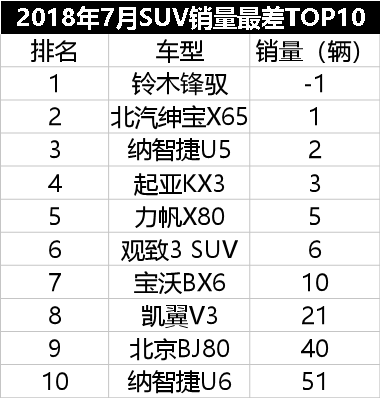 最不能买销量女足世界杯最差的汽车排名第一名销量竟然是负数！！(图10)